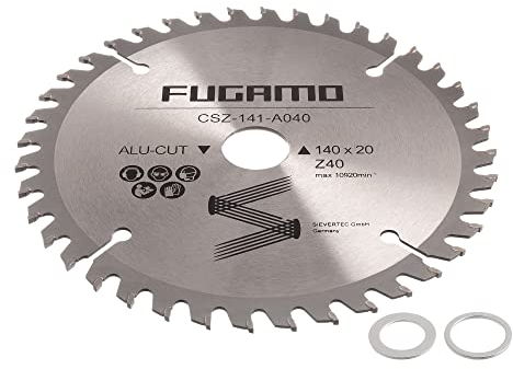 HM Kreissägeblatt Ø 140 x 20 mm 40 Zähne Sägeblatt für Alu Plexiglas