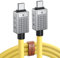 Yottamaster USB C auf USB C Kabel 240W, USB 4 Kabel für Thunderbolt 3/4 Unterstützt 40Gbps Datenübertragung, einzelne 8K/Dual 4K Displays, Kompatibel mit iPhone 15 Pro Max MacBook (1.65ft/0.5m)-Gelb