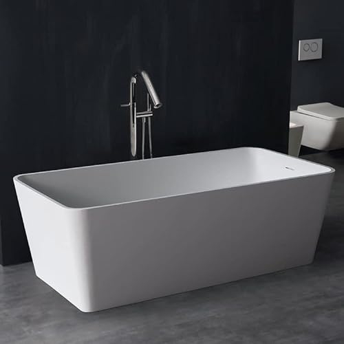 STONEART Badewanne freistehend BS-551 weiß/170x80/glänzend