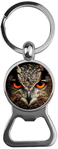 Schlüsselanhänger Glas - Eule, Bieröffner