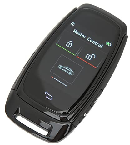 Touch Screen con Chiave LCD Intelligente per Auto, Ingresso Senza Chiave Bluetooth 5.0, È Possibile Cambiare Il Logo Della Chiave Dell'auto a Volontà, Realizzato in Lega di Zinco(Nero)