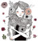 WandSticker4U®- XXL Wandtattoo Jugendzimmer Mädchen BLUMENMÄDCHEN Comic Zeichnung (78x60 cm) I Wandsticker Mädchen Blumen rosa groß I Wandaufkleber Mädchenzimmer Deko Teenager COOL