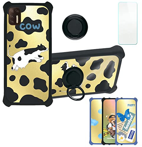 Aroepurt Coque pour Klipad KL605 KL608 608 Coque Compatible avec Klipad KL605 KL608 608 Coque Étui [avec Trempé 9H Protection D'écran] Case Support de Bague PC + Silicone DJH-NN