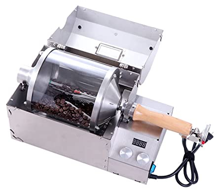 Tostador de café doméstico, tostador eléctrico de frutos secos, tostador de café, se puede preajustar la temperatura/velocidad del voltaje