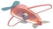 Leise Ventilator lampe Cartoons Flugzeug Deckenventilatoren Licht Hubschrauber Modell Dimmbare 6-Geschwindigkeit Deckenventilatoren Lampe W/Fernbedienung for Kinderzimmer Kinderzimmer Kindergarten ( C