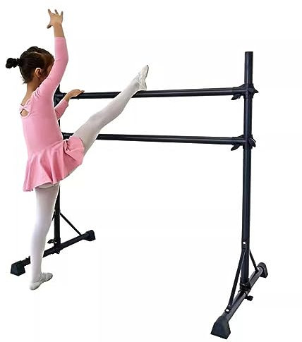 Ballettstange Doppelschichtige Ballettstange for Kinder und Erwachsene, tragbare Beindruck-Trainingsstange, einstellbare Höhe und einfache Installation (Size : 1.2M/4FT)