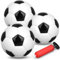 Dilabnda 14 cm Mini Fußball mit Pumpe, Kleinkindbälle Fussball für Kinder im Alter von 2–8 Jahren, Football Spiel Ostern Geburtstag Geschenke für Kinder Jungen Mädchen 3+ Jahre(3 Pack)