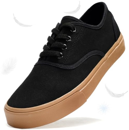 Jugsar Zapatilla Casual Lona con Cordon para Hombre, Zapatilla Plana de Mujer, Zapatillas de Deporte Unisex Adulto Marrón 38