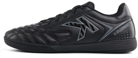 Kelme Fußballschuhe für Männer Turf Fußballschuhe Professionelle Futsal Sneaker Atmungsaktive Athletische Fußballschuhe für Indoor TF Schwarz 45