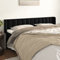 LAPOOH Kopfteil mit Ohren Schwarz 203x16x78/88 cm Samt, Kopfteil Bezug, Bettkopfteil, Bettrückwand, Bett Rückwand, Kopfteilbezüge, Kopfteilabdeckung