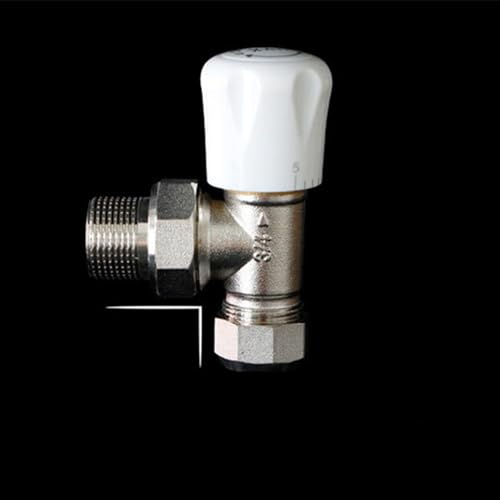 Männlich & Kompression 3/4 bis 16mm Heizkörperventile, Ellbogen Thermostatisches Ventil TRV für Fußbodenheizung im Haus Büro