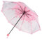 Kirschblüten-Regenschirm, transparenter Regenschirm für Mädchen, Kirschblüten-Regenschirm, dreifach faltbar, transparenter Faltschirm mit winddichtem, kompaktem, durchsichtigem Regenschirm, Stil 1