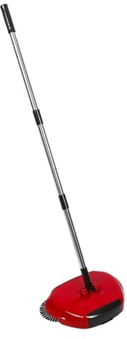 GRIRIW Escoba Manual Recogedor y Cubo De Basura Trapeador De Suelo Rotativo para Limpieza del Hogar Color Aleatorio