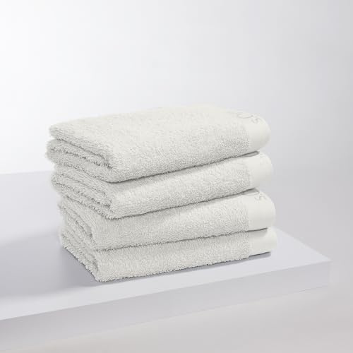 s.Oliver 4 TLG Handtuch Set - 100% Baumwolle, 600 g/m², weich & angenehm, 4X Handtücher Creme