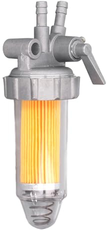 Yuecoom Separatore Acqua Carburante, Filtro Carburante Benzina Efficiente in ABS con Interruttore per Generatore di Stampi Raffreddato Ad Aria 170F 178F 186F
