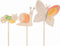 goki 58349 - Blumenstecker zum Anmalen, fördert die Kreativität, weckt den grünen Daumen, verschönert den Garten, dekorativ in Beeten und Töpfen, naturbelassenes Holz - 3er Set, ab 4 Jahre