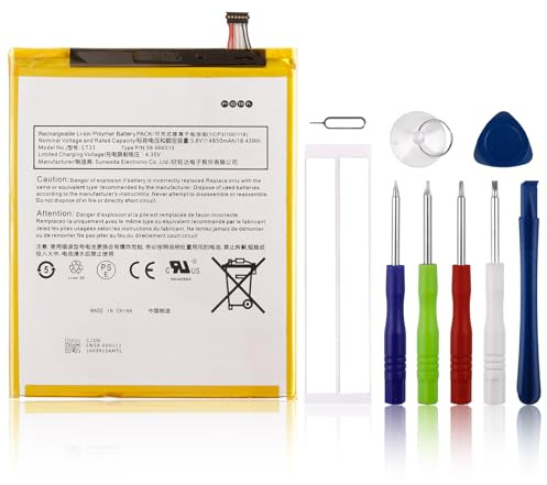 SwarKing Ersatz Akku 58-000313 ST33 Kompatibel mit HD 8(10th Generation) K72LL4 2020 with Tools