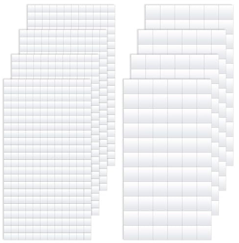 1320 Stück Klein Klebepunkte Doppelseitig Weiß Schaumstoff Quadrate 3d Klebepads Doppelseitig Klebepunkte Klebequadrate Für Halloween Weihnachten DIY Basteln Papier Kunststoff(12 Mm&6 Mm)