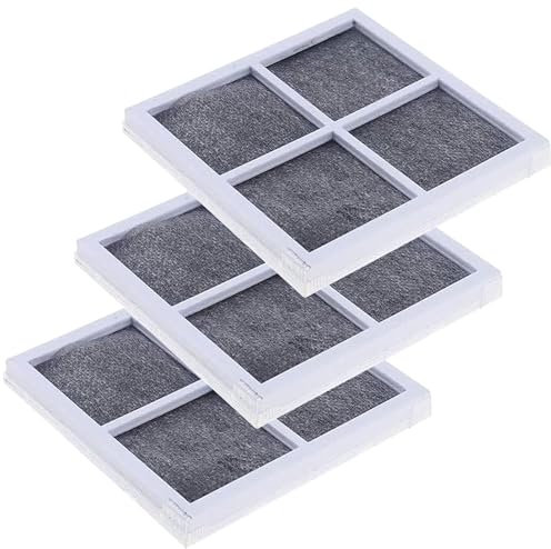 Xrten 3 Pcs Filtre à Air pour Réfrigérateur, Filtre à Air de Remplacement, Filtre Frigo Americain Convient pour LG LT120F, Filtre à Air Frais de Rechange
