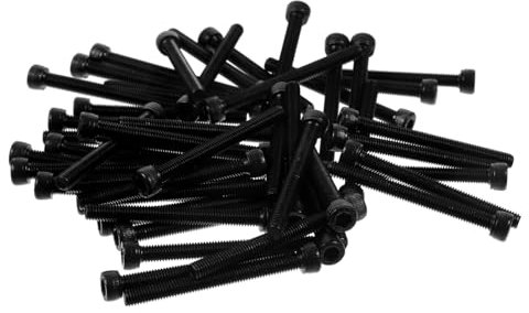 GETAJGHSD 50pezzi Bulloni Testa Viti Incastro Finitura Nera Resistenti e Durevoli Per Macchinari e Montaggio