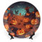 NONHAI Assiette décorative en porcelaine anglaise de 15,2 cm avec présentoir - Assiettes décoratives en céramique d'Halloween pour la maison, le bureau, le club