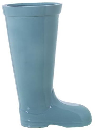PARAGÜERO CERÁMICA BOTA AZUL_32X18X45CM