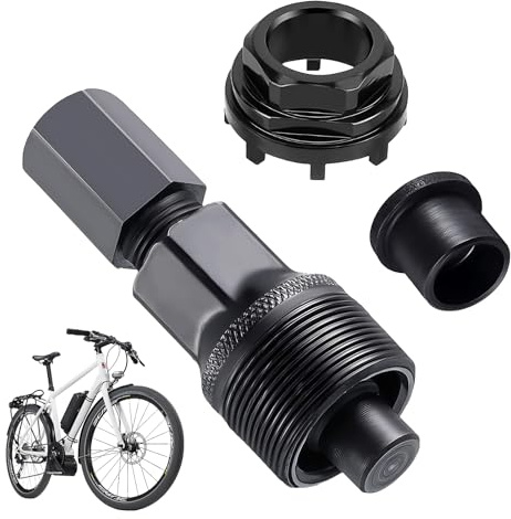Bogoro Bici Estrattore per Pedivella Nero Strumento di Bloccaggio per Bicicletta Estrattore a Manovella per Bicicletta Estrattore Pedivella Bici Estrattore per Pedivella Nero per Rimozione della