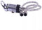 ZAMETTER Robinet mitigeur de douche pour camping-car - Effet chrome - En laiton - Avec queues en acier inoxydable de 800 mm et raccord poussoir de 12 mm - Pour camping