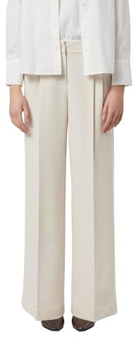 Comma Wide-Leg-Hose mit Falten und doppeltem Bund