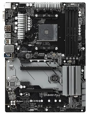 Schede madri Fit For ASRock B450 PRO4 supporta CPU Ryzen 5600G 5700 5800X 1600 4300 3000 320GE AM4 DDR4 128G ATX