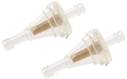 2x Filtro de Combustible Línea Tubos Pequeña Moto Scooter de Gasolina 6 Mm ID Plástico