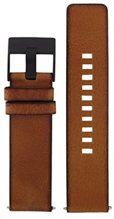Diesel Uhrband Wechselarmband LB-DZ1764 Ersatzband DZ1764 Uhrenarmband Leder 24 mm Braun
