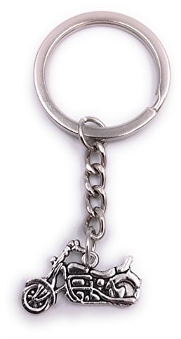 H-Customs Chopper silver small Key ring pendant silver metal