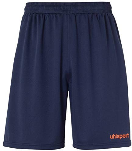 uhlsport Kinder Center Basic Shorts, Marine/Fluo rot, 116