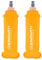 SINOVATI® Lot de 2 bouteilles d'eau pliables en TPU - Sans BPA - Pour sac à dos d'hydratation, vélo, randonnée, jogging, camping et escalade - Orange - 500 ml
