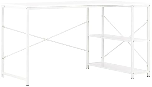 vidaXL Computer Desk White 120x72x70 cm