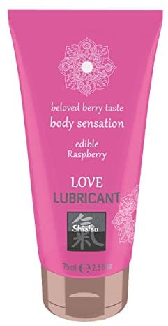 Shiatsu Liebesschmiermittel essbar - Himbeere, 1 Stück