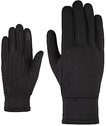 Ziener Kinder LISANTO Junior Multisport Freizeit-/ Funktions-/ Outdoor-Handschuhe | Atmungsaktiv, Touch, Pontetorto, Black, 6,5, 802053, Schwarz