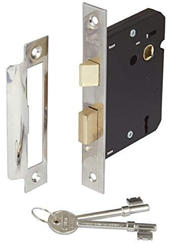 3 Lever MORTICE Internal SASH Door Lock 2.5 INCH Chrome Plate