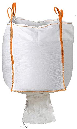 Lot de 5 sacs | Big Bag Goulotte de Vidange 1m3| 1500 KG | Sac Gravat 90x90x110cm