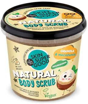 SKIN SUPER GOOD Natural Body Scrub, Granola & Macadamia Nut, 360 ml