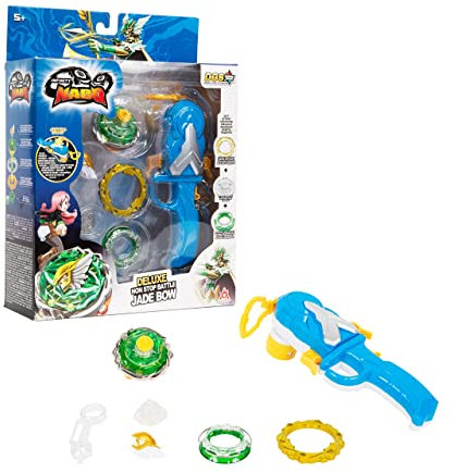 INFINITY NADO Toupie Jouet Enfant garçons 5 6 7 8 9 10 11 12 Ans Garcon Fille Cadeau,Non-Stop Battle Deluxe-Jade Bow