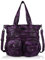 Angel Kiss Geldbörsen und Handtasche für Damen, weiches PU-Leder, Schultertasche, Damen, Tragetasche, Tragegriff, Schultertasche, 5#D, Violett