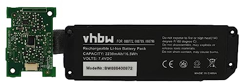 vhbw Batería Recargable Compatible con Bose Soundlink Mini 2 Altavoces, Cajas acústicas - Incl. Placa Circuito Impreso (2.230 mAh, 7,4 V, Li-Ion)