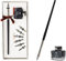 AOMAYLL Ensemble de stylos calligraphie, étui d'écriture avec 7 plumes et encre noire - Convient pour Signatures, Dessin, Ecriture, Décoration et Cadeau