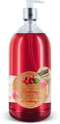 Gel douche surgras sans savon Cranberry 1L