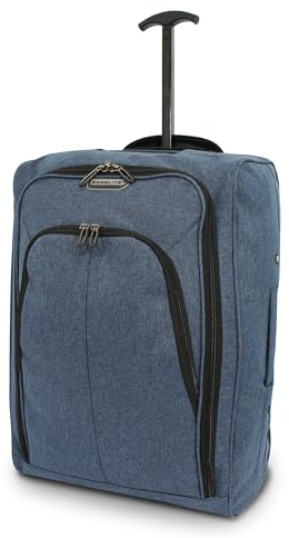 AVIO Cabin Suitcase with Wheels – 39L Nomad Collection Lightweight Carry On Suitcase with Water-Resistant Lining & Telescopic Handle – Ryanair EasyJet Jet2 Approved Cabin Bag Hand Luggage (50x35x20cm)