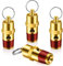 4 Pieces 1/4 Male NPT Safety Valve Pressure Relief Valve Air Compressor Check Valve (125 psi Set Pressure)
