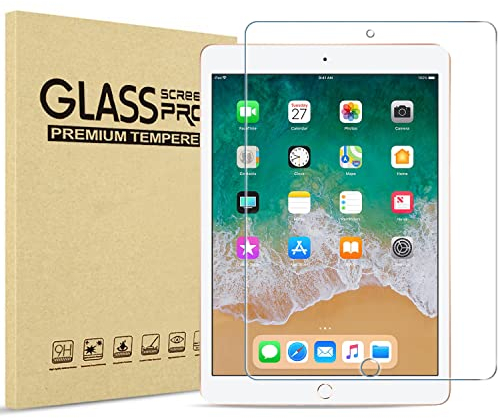 Procase 1 Verre Trempé iPad 9.7, iPad 6, iPad 5, iPad Pro 9.7, iPad Air 2 / iPad Air 1, Film Protection Screen Protecteur Transparent, Anti Rayures Sans Bulles 0.33mm Épaisseur Dureté 9H