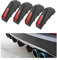 JNNJ 4 Stück Auto Heckstoßstange Spoiler, Auto Heckstoßstange Spoiler Diffusor, Haifischflosse Schützen Abdeckung Anti-Crash Stoßstange Chassis Dekoration(Schwarz/Rot)